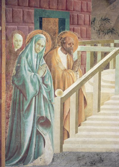 Saint Anne and Joachim at the Presentation of Mary in the Temple (detail) by Paolo Uccello